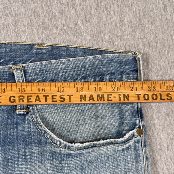 Polo Ralph Lauren Hampton Straight Red Line Selvedge Blue Denim Jeans Mens 40x32 - Picture 10 of 13